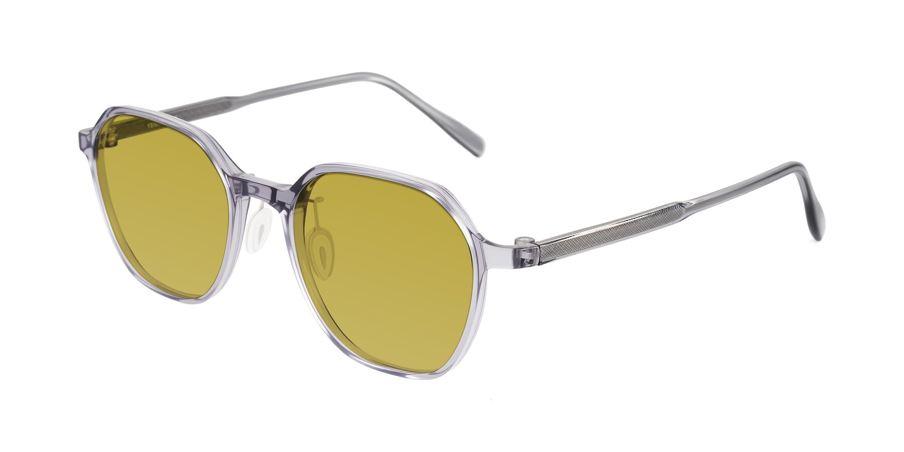 Angle of Alston in Light Purple with Champagne Tinted Lenses