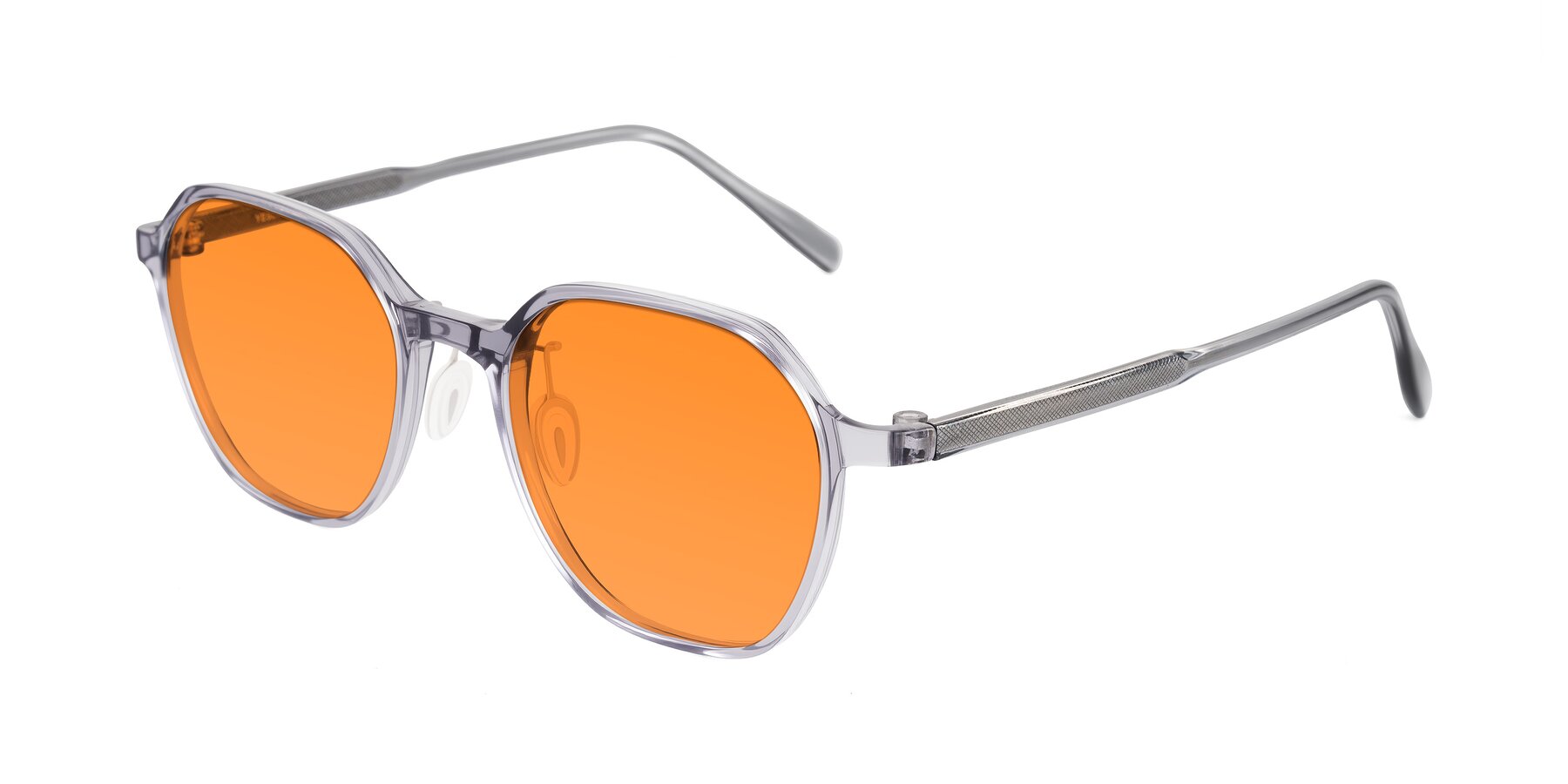 Angle of Alston in Light Purple with Orange Tinted Lenses