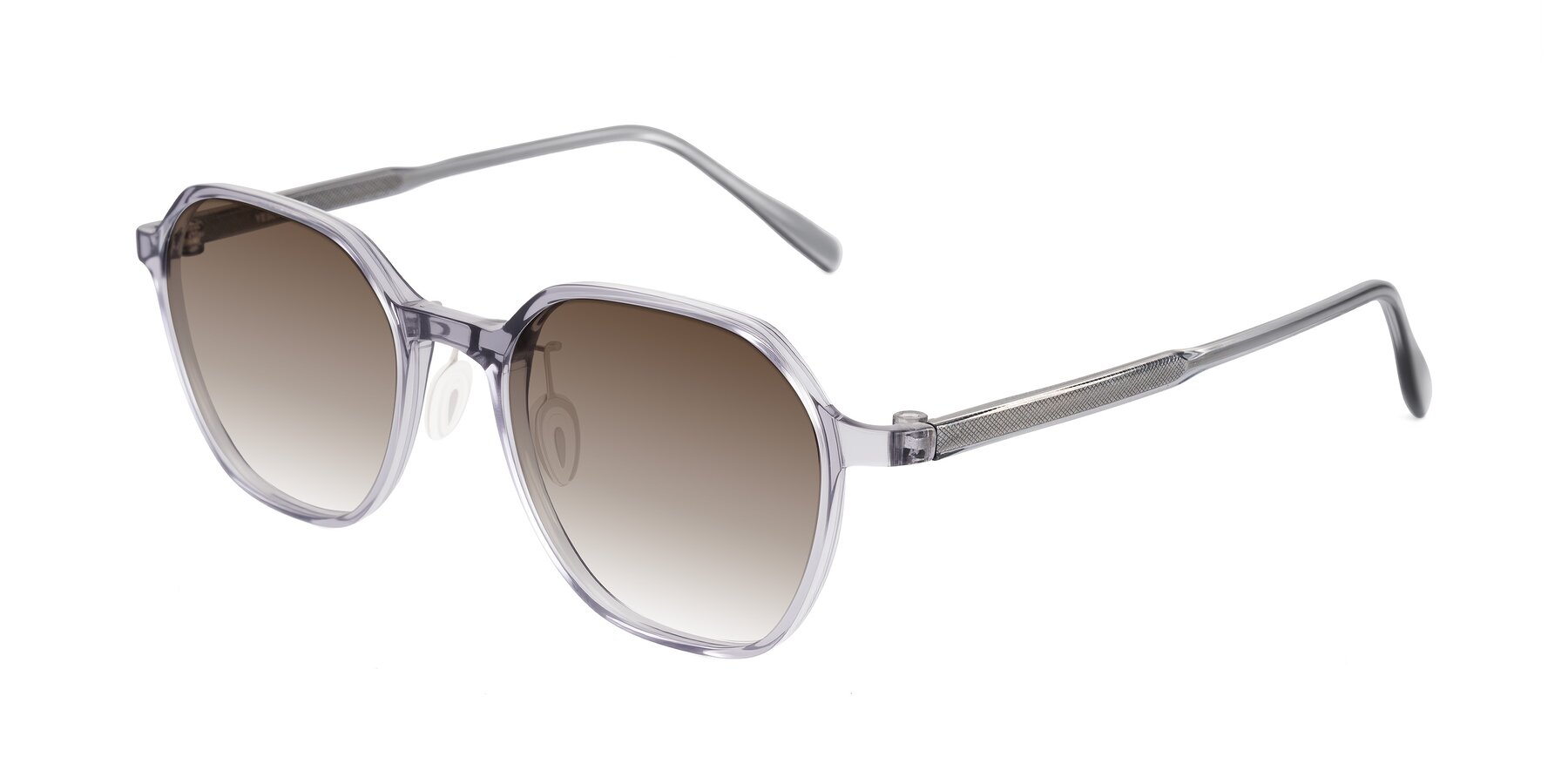 Angle of Alston in Light Purple with Brown Gradient Lenses
