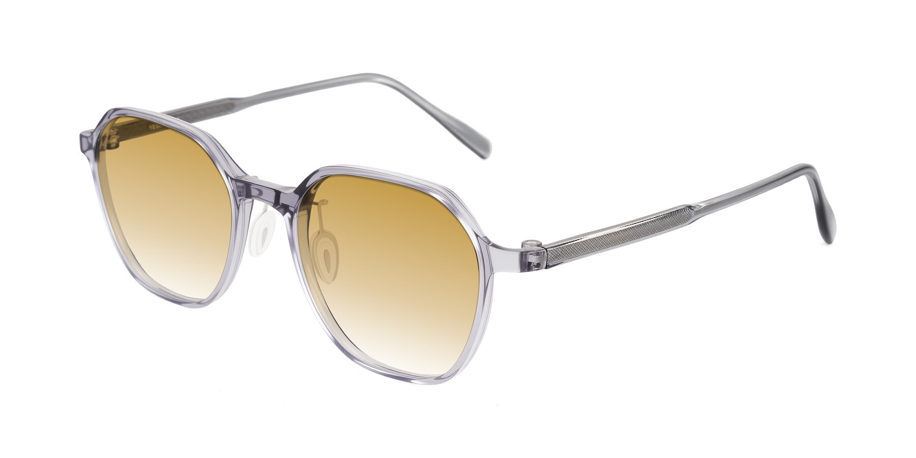 Angle of Alston in Light Purple with Champagne Gradient Lenses