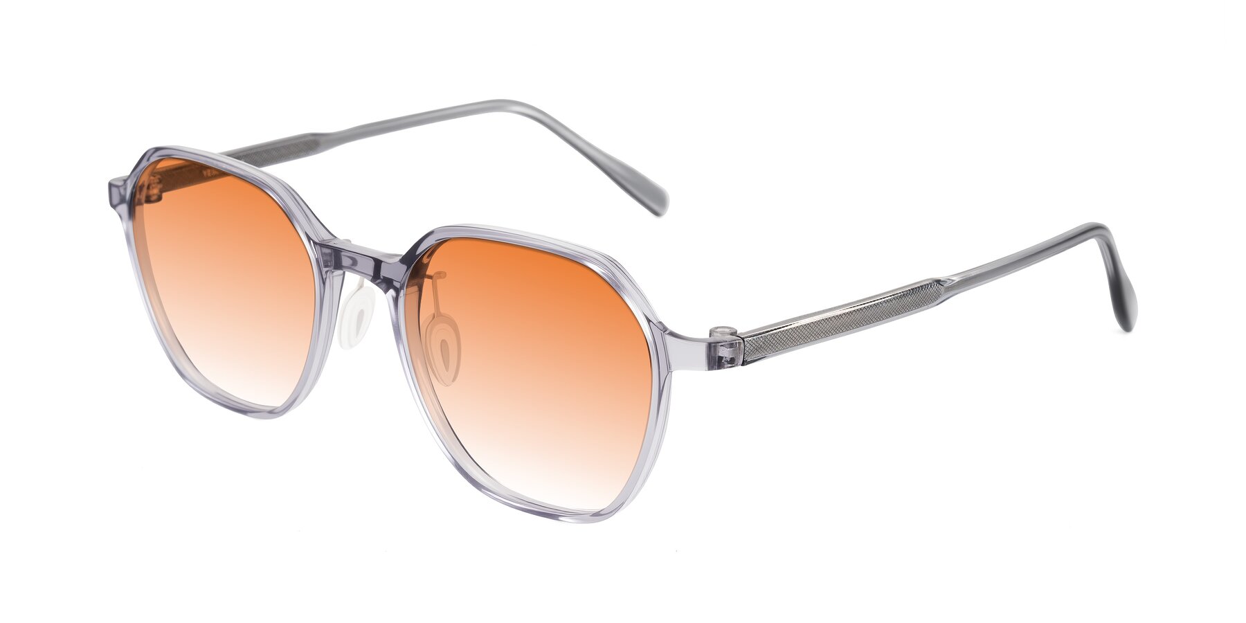 Angle of Alston in Light Purple with Orange Gradient Lenses