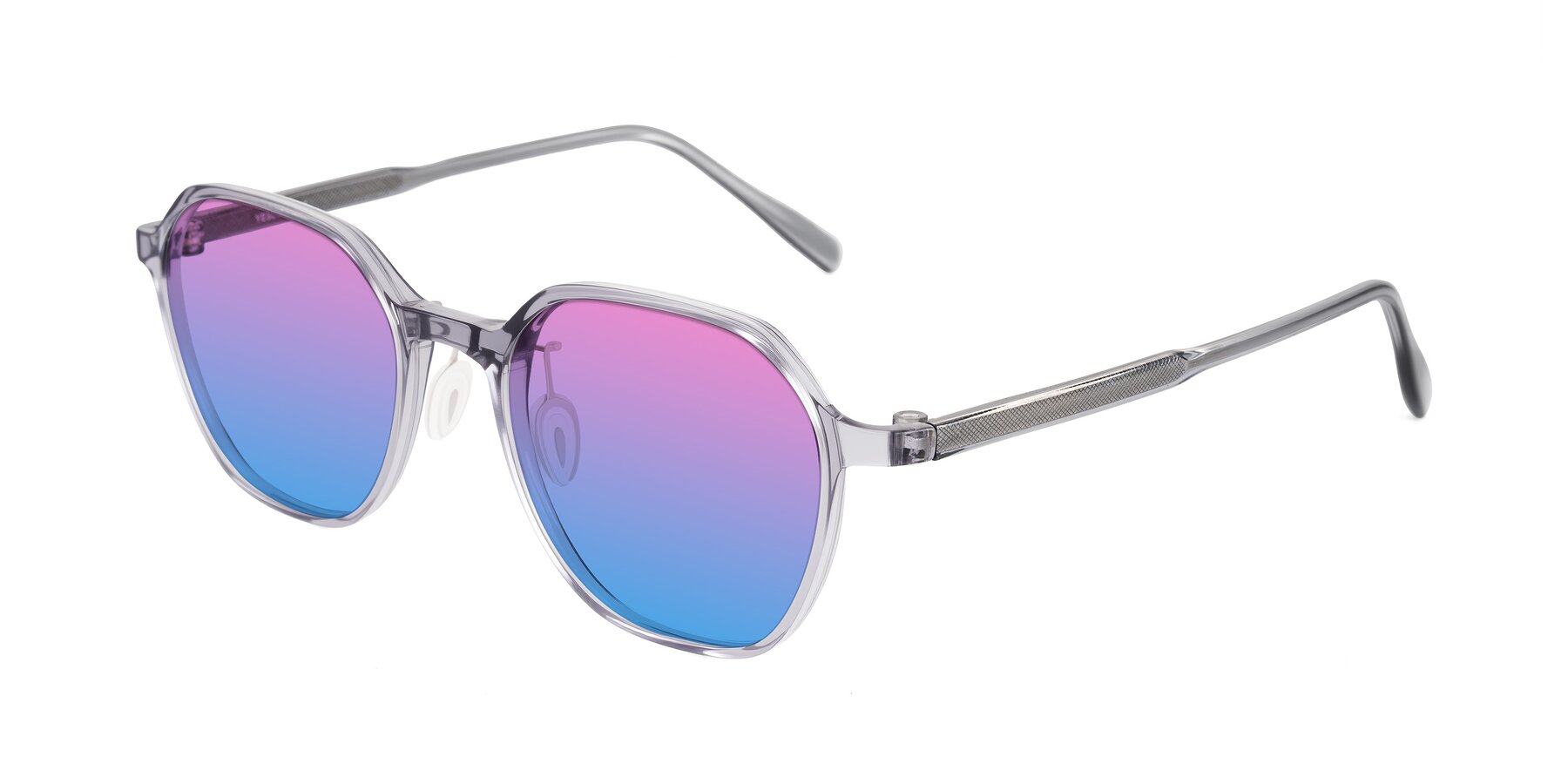 Angle of Alston in Light Purple with Pink / Blue Gradient Lenses