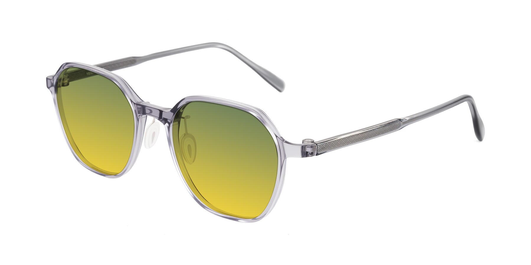Angle of Alston in Light Purple with Green / Yellow Gradient Lenses