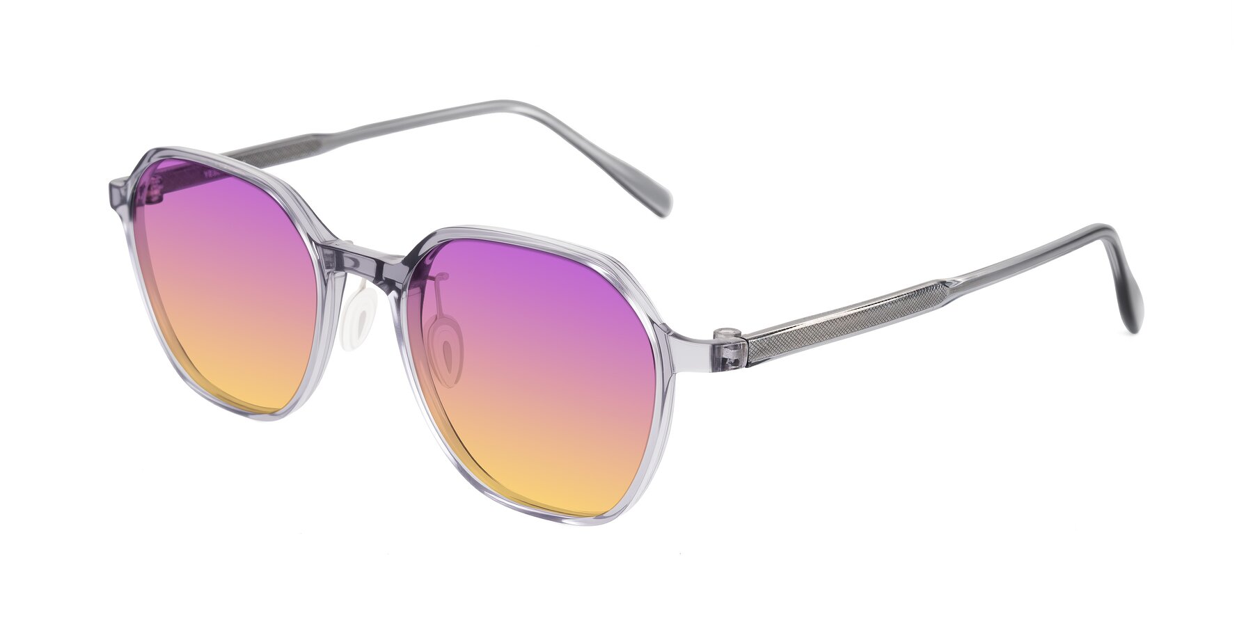 Angle of Alston in Light Purple with Purple / Yellow Gradient Lenses