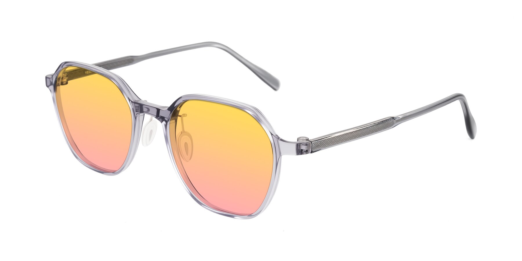 Angle of Alston in Light Purple with Yellow / Pink Gradient Lenses