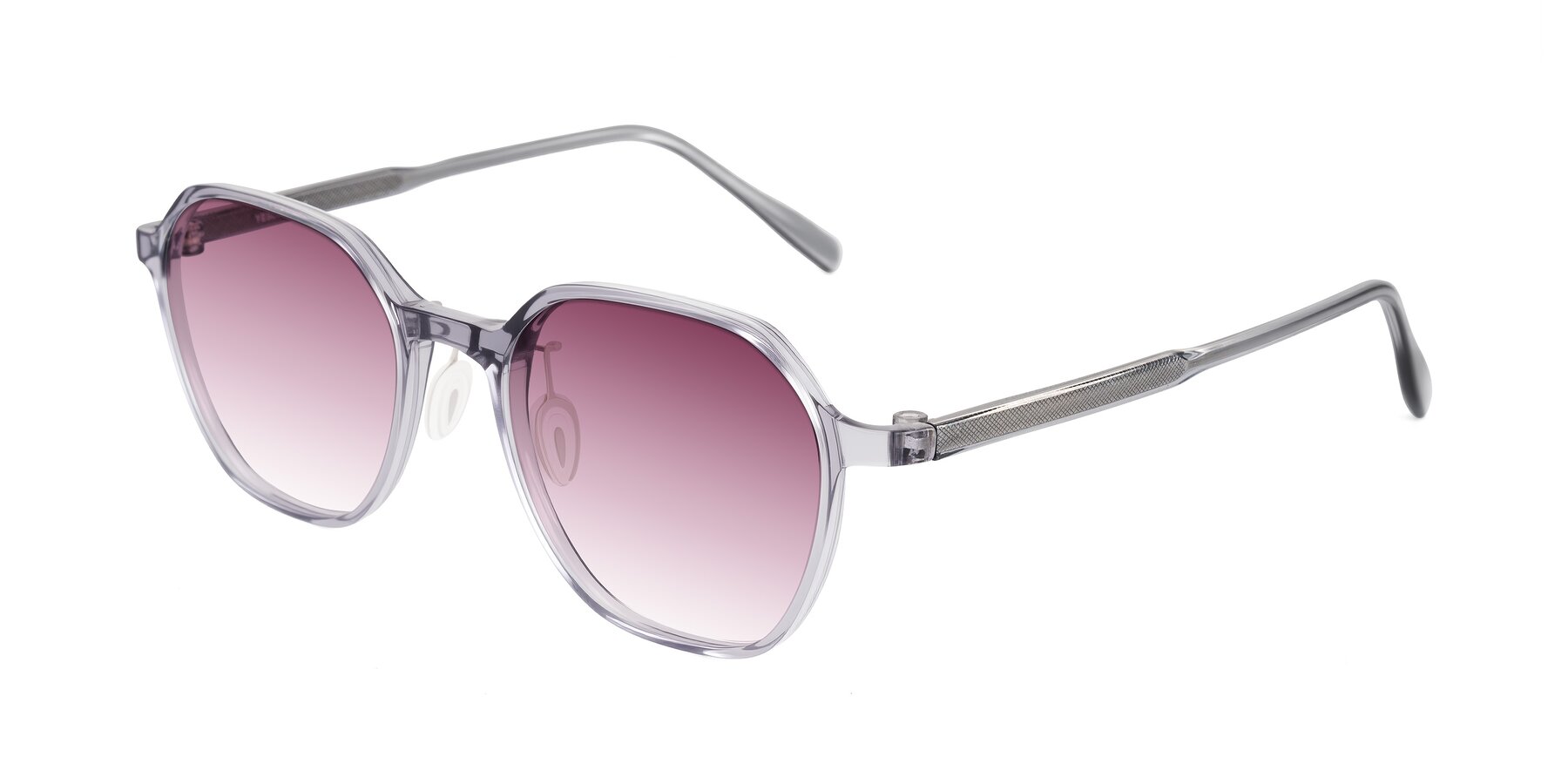 Angle of Alston in Light Purple with Wine Gradient Lenses