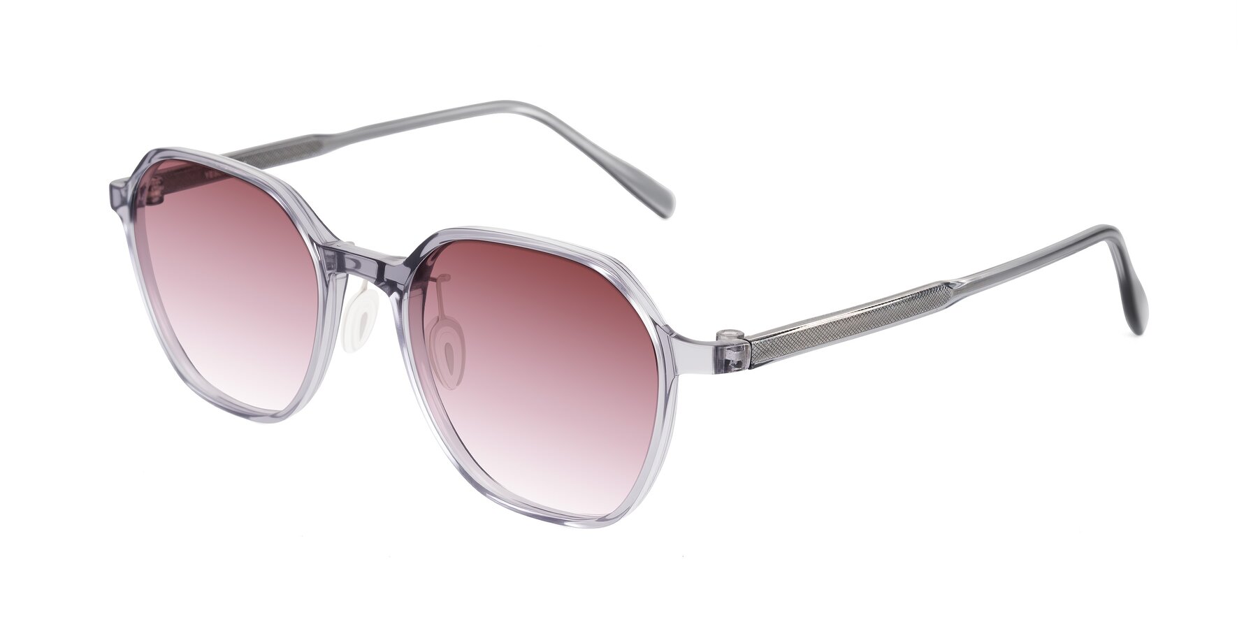 Angle of Alston in Light Purple with Garnet Gradient Lenses