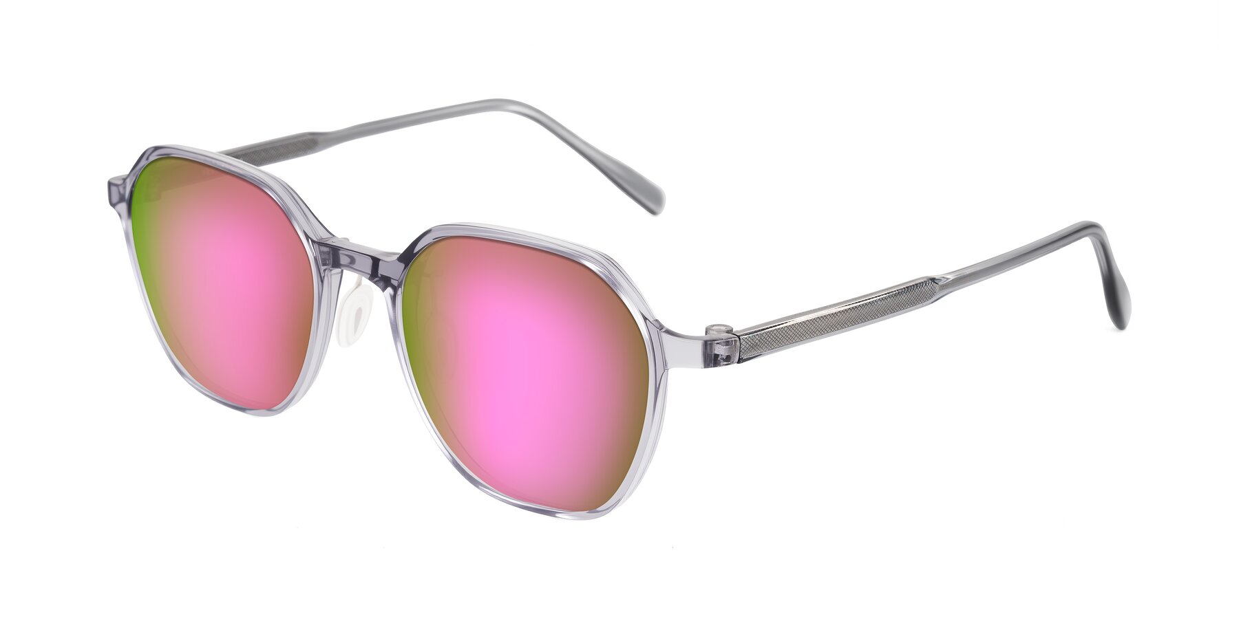 Angle of Alston in Light Purple with Pink Mirrored Lenses