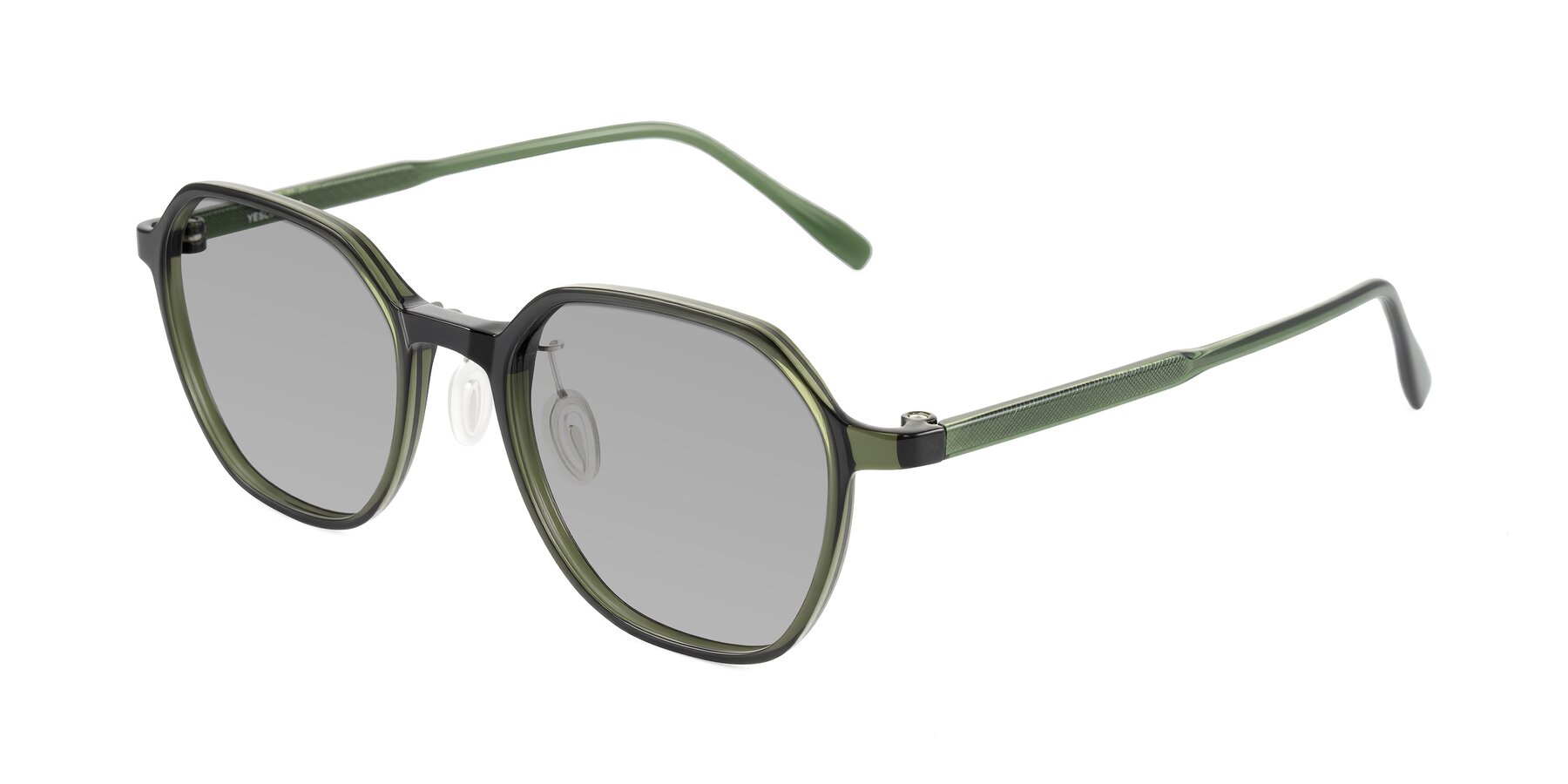 Angle of Alston in Dark Green with Light Gray Tinted Lenses
