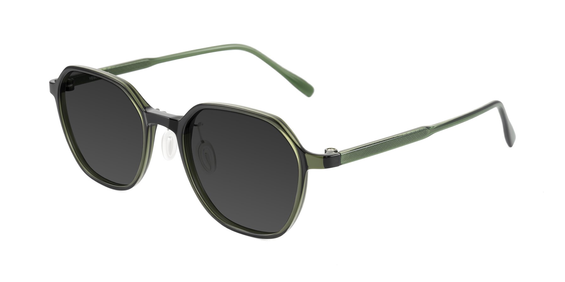 Angle of Alston in Dark Green with Gray Tinted Lenses
