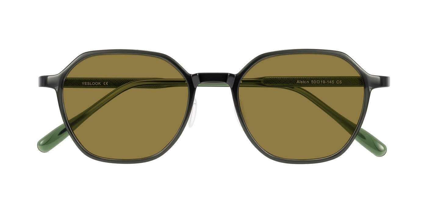 Alston - Dark Green Polarized Sunglasses