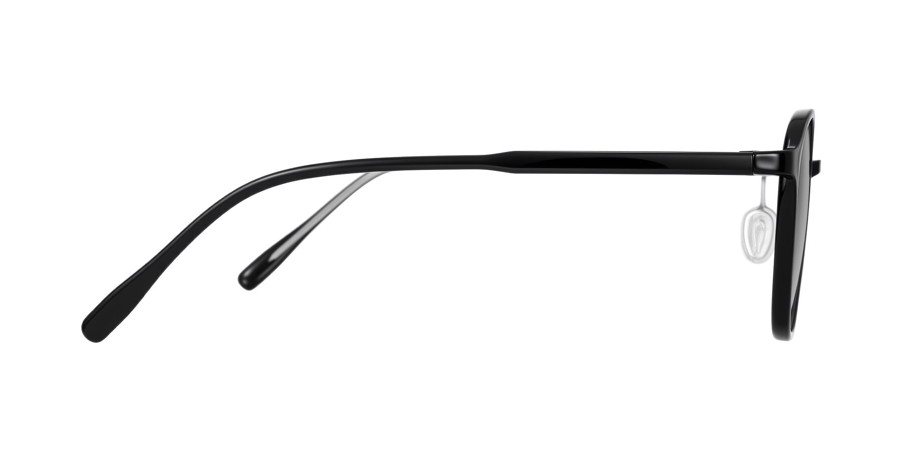 Side of Vessani in Black with Light Gray Tinted Lenses