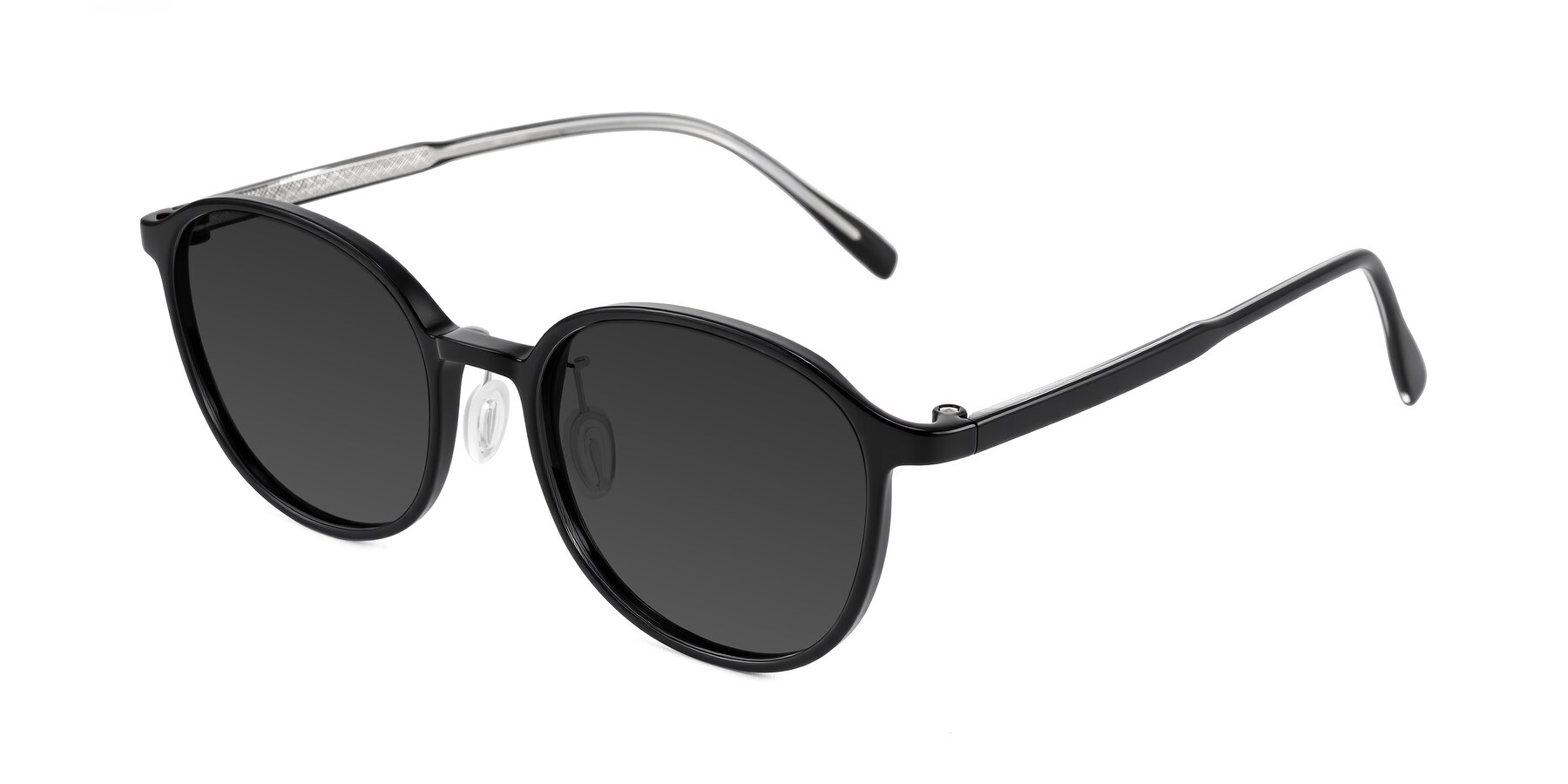 Angle of Vessani in Black with Gray Tinted Lenses