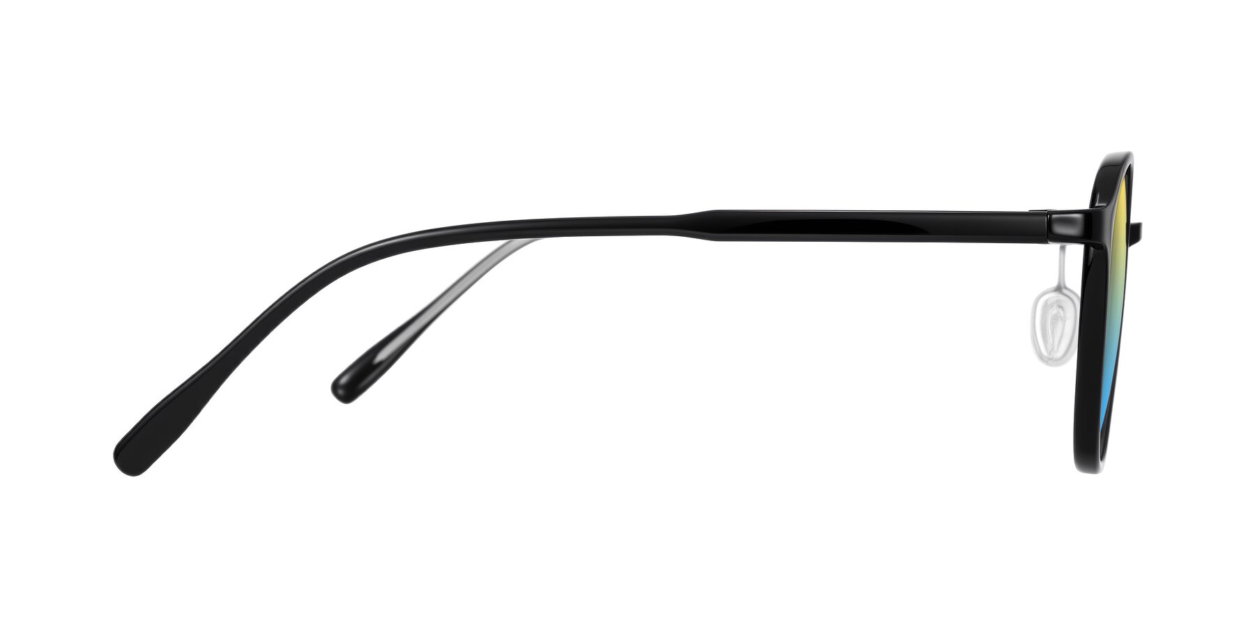 Side of Vessani in Black with Yellow / Blue Gradient Lenses