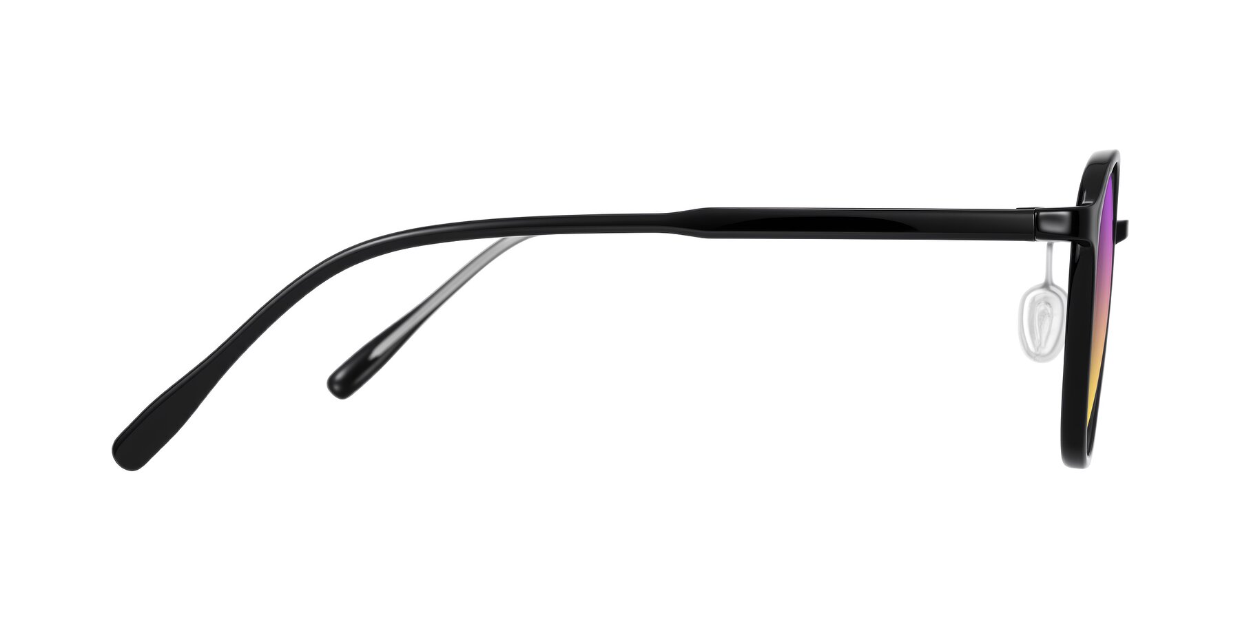 Side of Vessani in Black with Purple / Yellow Gradient Lenses