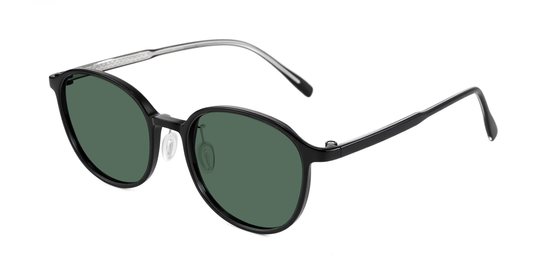 Angle of Vessani in Black with Green Polarized Lenses
