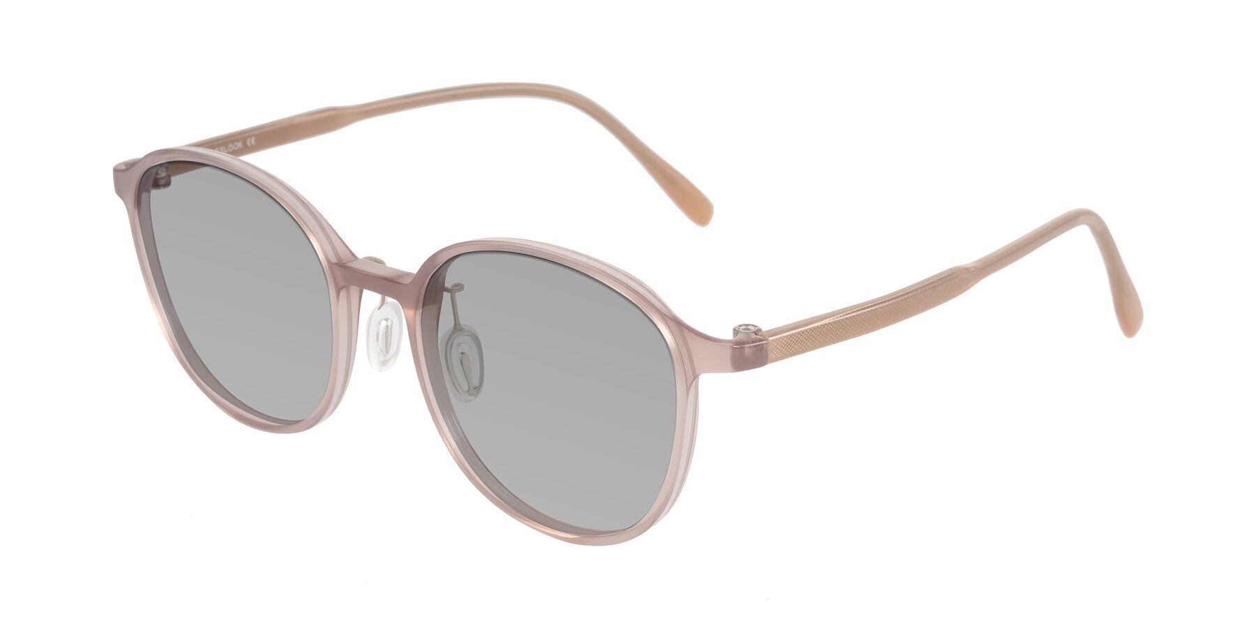Angle of Vessani in Pastel Brown with Light Gray Tinted Lenses