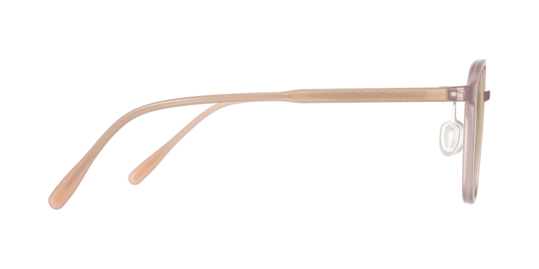Side of Vessani in Pastel Brown with Light Brown Tinted Lenses
