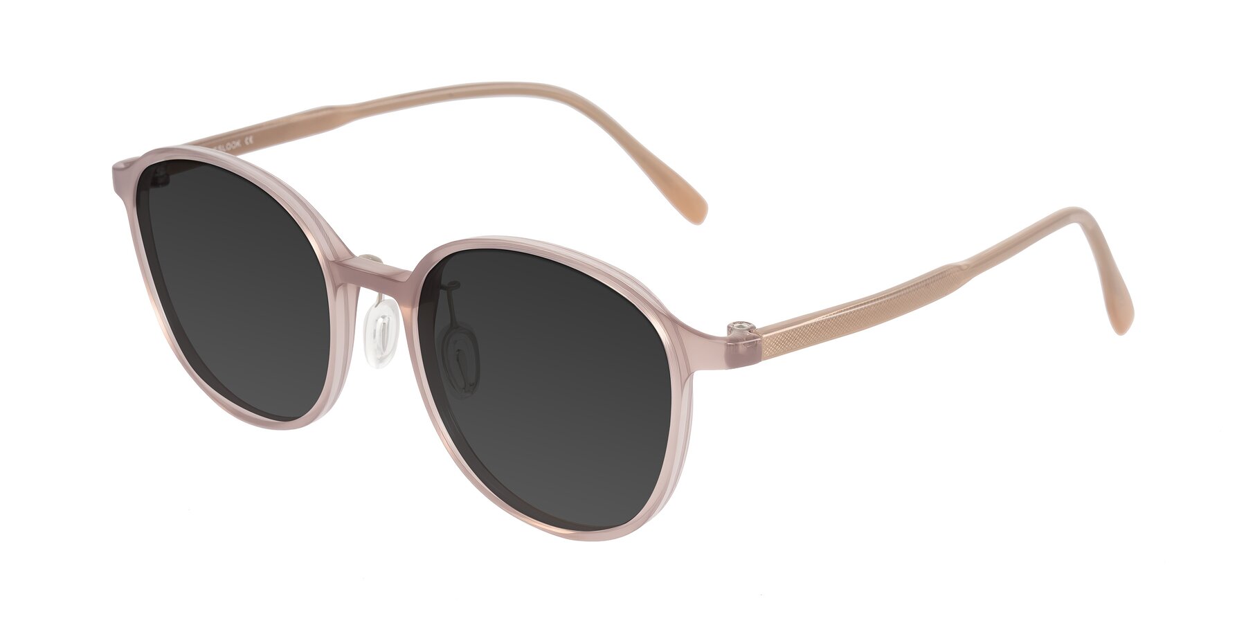 Angle of Vessani in Pastel Brown with Gray Tinted Lenses