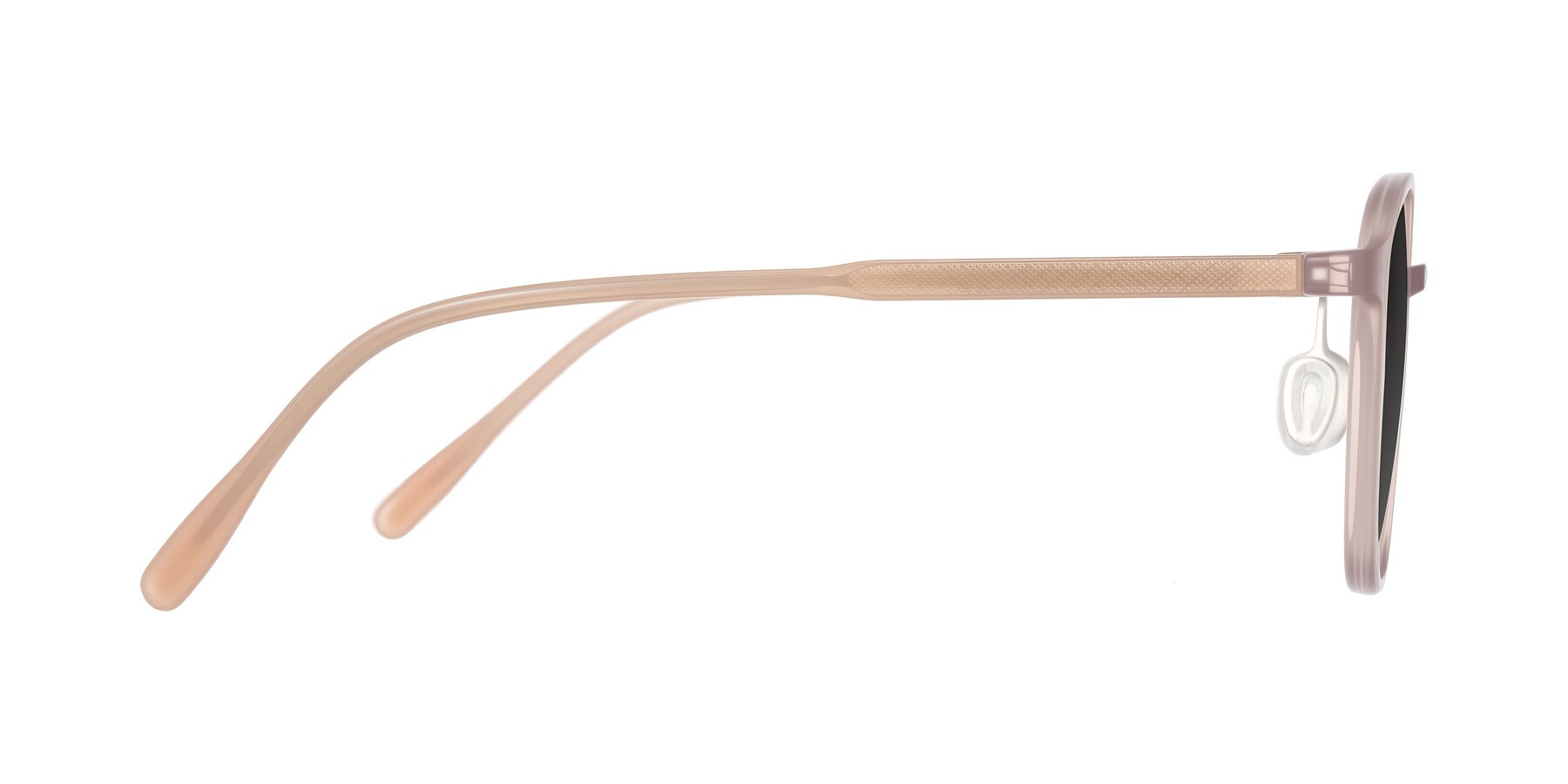Side of Vessani in Pastel Brown with Gray Tinted Lenses