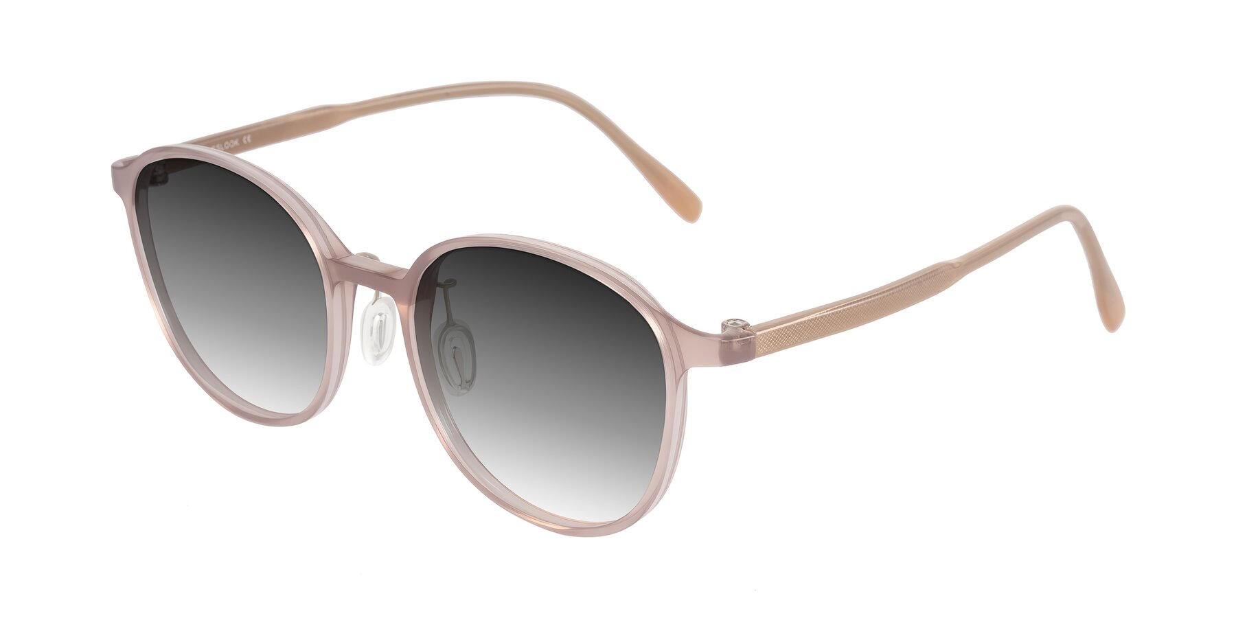 Angle of Vessani in Pastel Brown with Gray Gradient Lenses