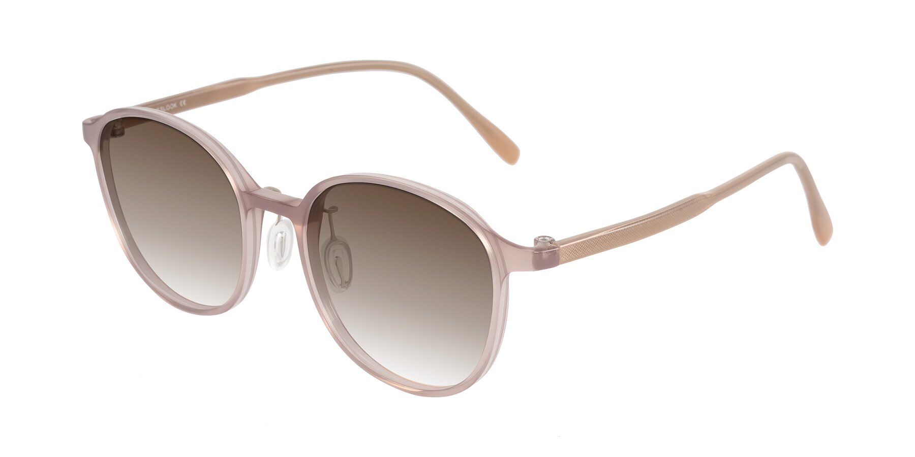 Angle of Vessani in Pastel Brown with Brown Gradient Lenses