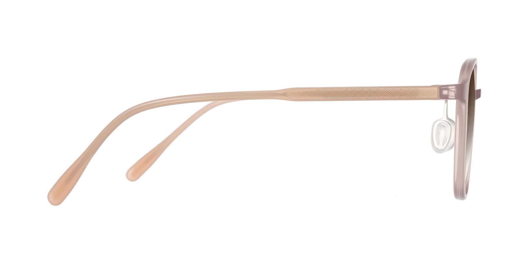 Side of Vessani in Pastel Brown with Brown Gradient Lenses