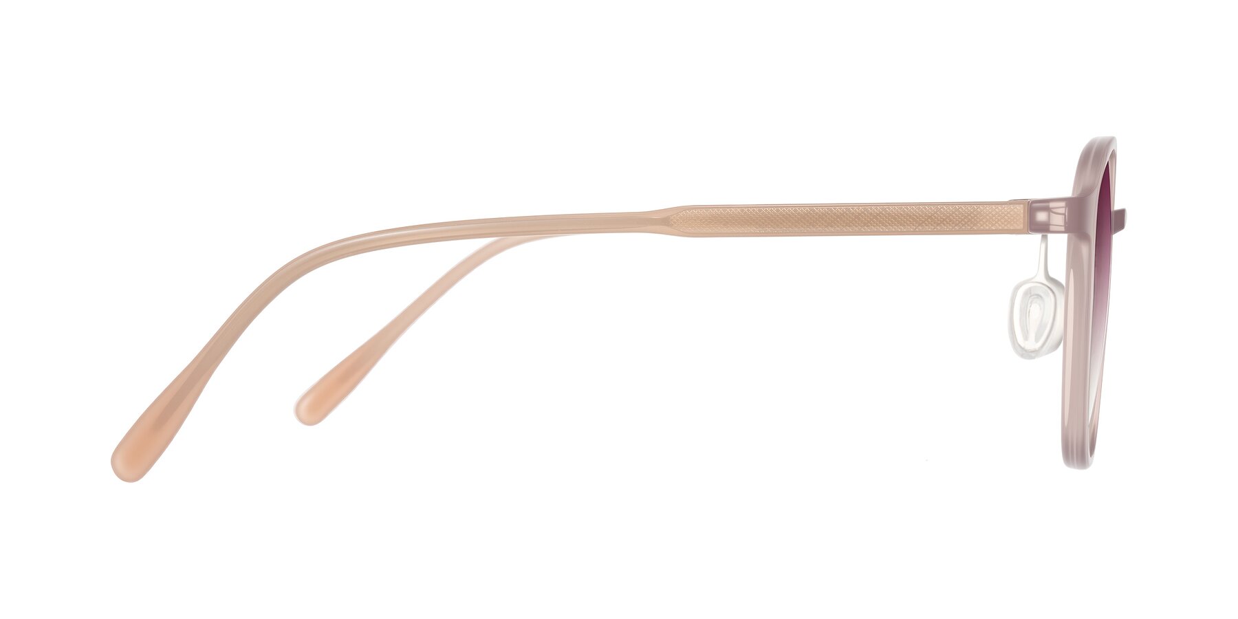 Side of Vessani in Pastel Brown with Wine Gradient Lenses