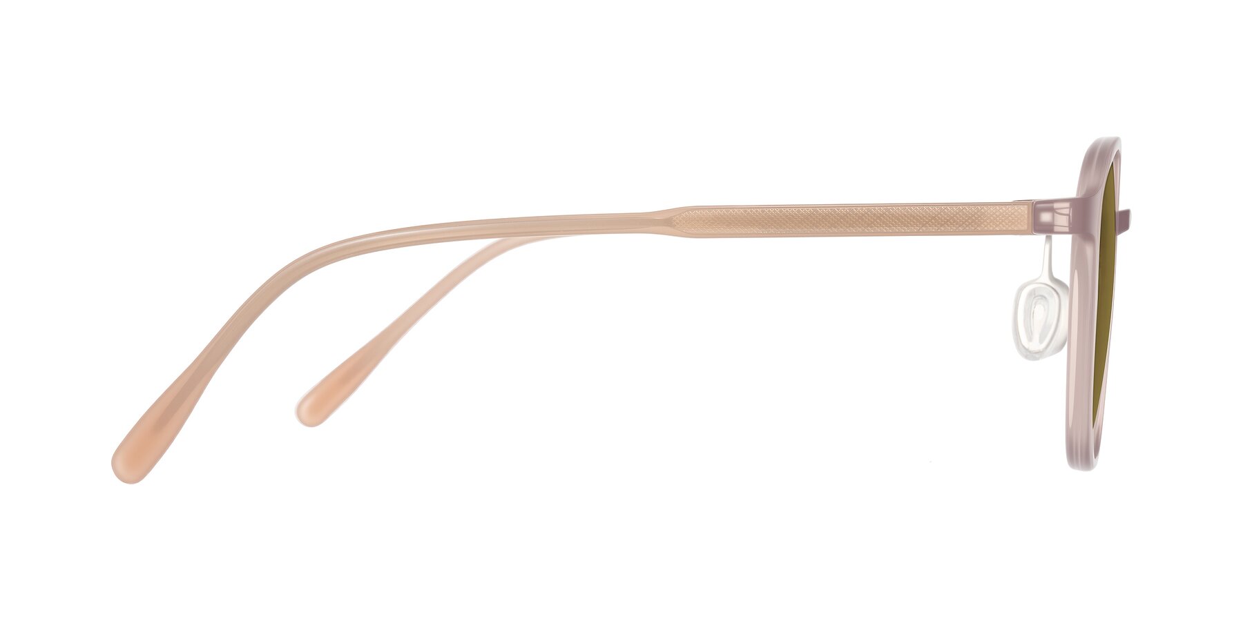 Side of Vessani in Pastel Brown with Brown Polarized Lenses
