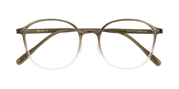 Front of Vessani in Brown/Clear