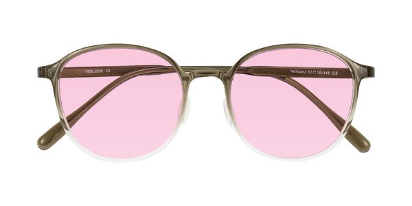 Front of Vessani in Brown/Clear