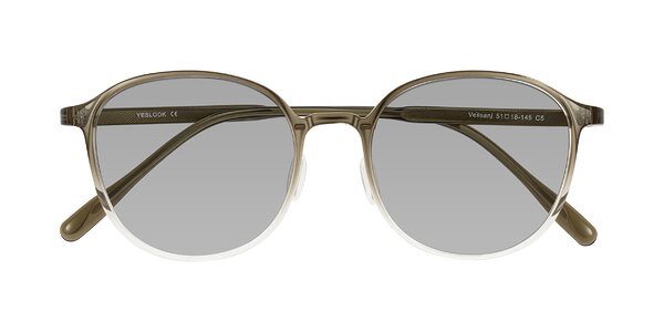 Front of Vessani in Brown/Clear