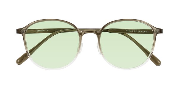 Front of Vessani in Brown/Clear
