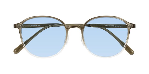 Front of Vessani in Brown/Clear
