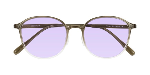 Front of Vessani in Brown/Clear