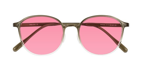 Front of Vessani in Brown/Clear