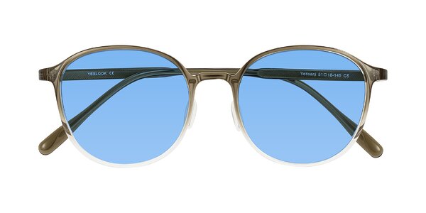 Front of Vessani in Brown/Clear
