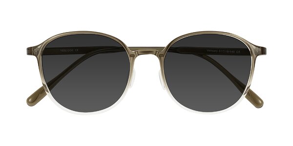 Front of Vessani in Brown/Clear