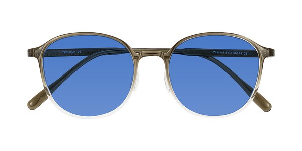Front of Vessani in Brown/Clear