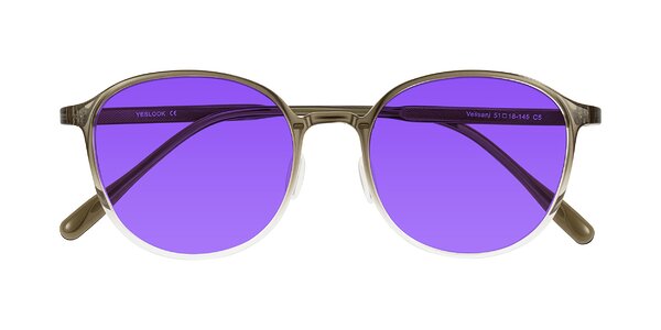 Front of Vessani in Brown/Clear