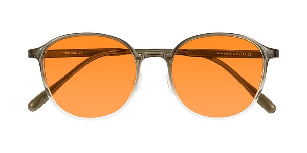 Front of Vessani in Brown/Clear