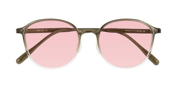 Front of Vessani in Brown/Clear