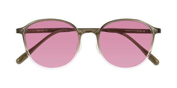 Front of Vessani in Brown/Clear