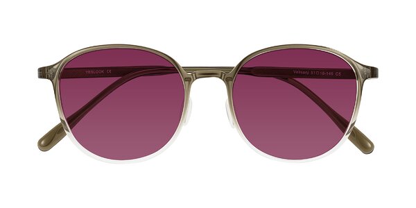 Front of Vessani in Brown/Clear