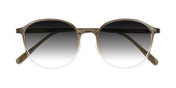 Front of Vessani in Brown/Clear