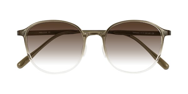Front of Vessani in Brown/Clear