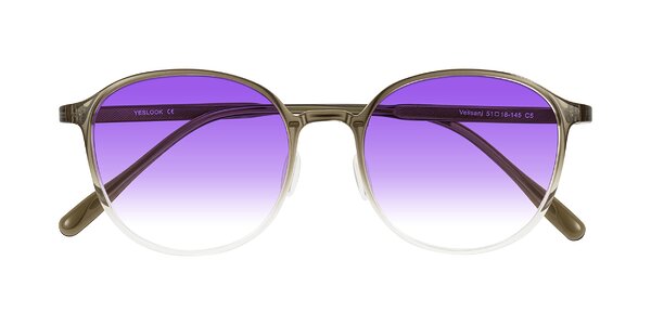 Front of Vessani in Brown/Clear