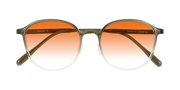 Front of Vessani in Brown/Clear