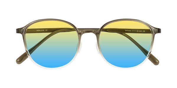 Front of Vessani in Brown/Clear