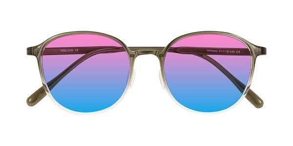 Front of Vessani in Brown/Clear